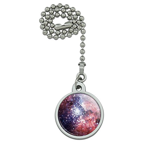 Nebula Space Galaxy Ceiling Fan and Light Pull Chain