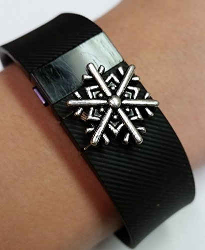 Fitbit® charge/charge hr band bling accessory - "snowflake"