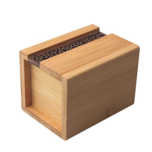 BangQiao Executive Bamboo Wooden Business Name Card Display Stand and Pencil Cup Holder for Desk,Home,and Office,Pack of 2 - Thumbnail 4