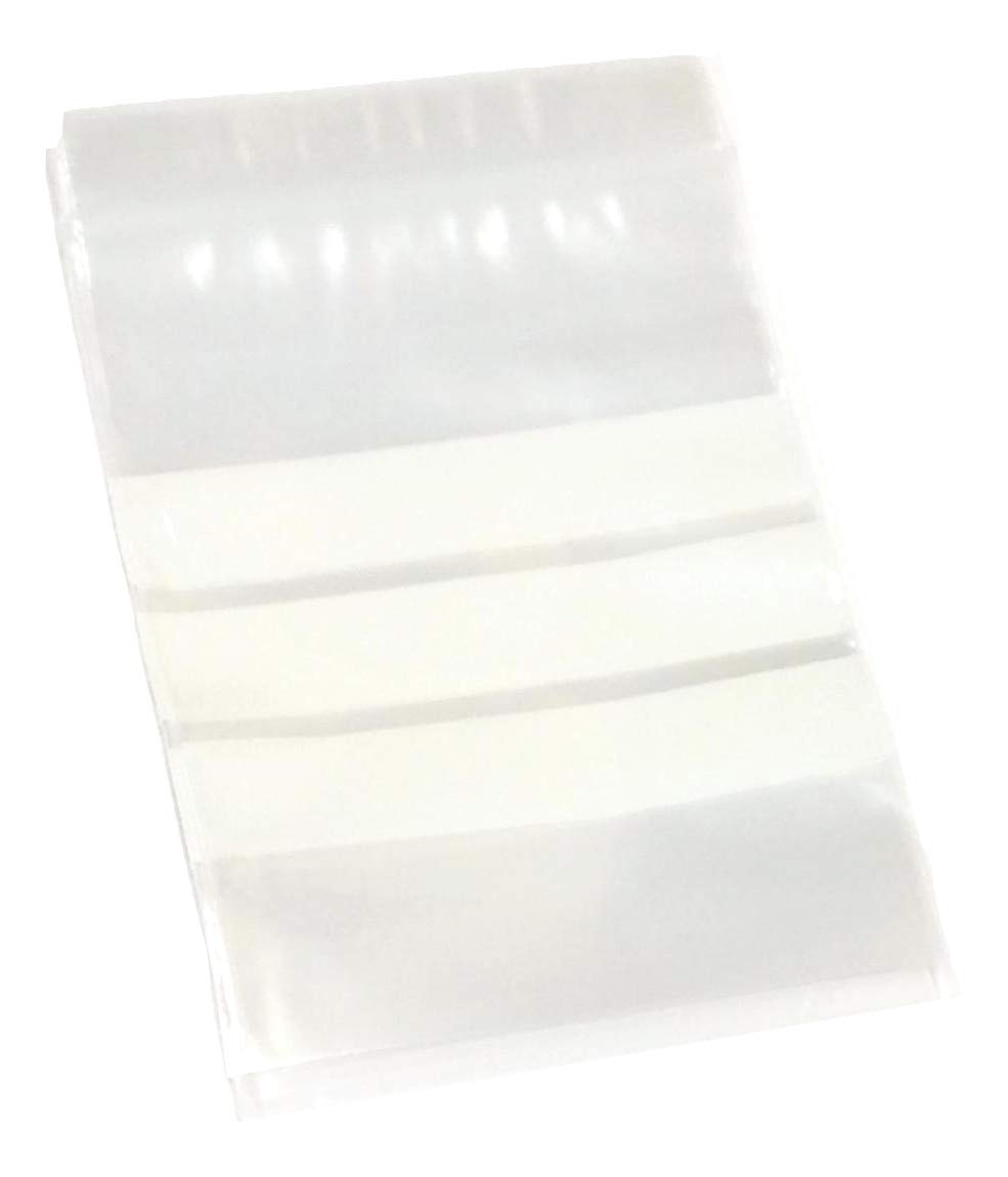100 Write On Panel Large Grip Seal Clear Plastic Resealable Reusable Strong Zip Lock Polythene Packaging Ziplock Pouches for Jewellery, Sweets, Candy Storage (100, 6" X 9")