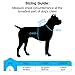 Big Dog Harness No Pull Adjustable Pet Reflective Oxford Soft Vest for Large Dogs Easy Control Harness (L, Blue)