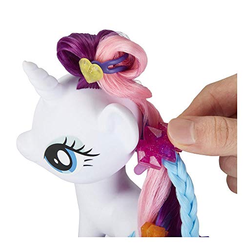 My little Pony Spielzeug Magischer Haarsalon Rarity -- 15 cm großes Haarstyling Pony mit Zubehör, Kinder ab 3 Jahren – Bild 6