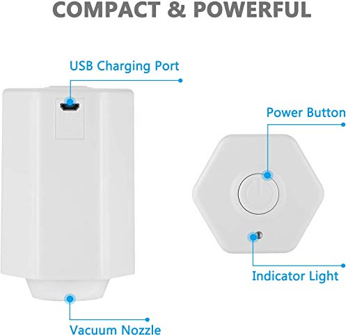 Veelink Lebensmittel Vakuumierer, Handheld Cordless Vakuumiergerät Versiegelung aufbewahren zum Sous-Vide-Kochen und zur… – Bild 4