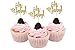 Floranea 24 Pieces Cake Toppers Gold Glitter Oh Baby Cute Cupcake Picks for Baby Shower Boy Girl Wedding Birthday Party Decoration Supplies (Oh Baby)