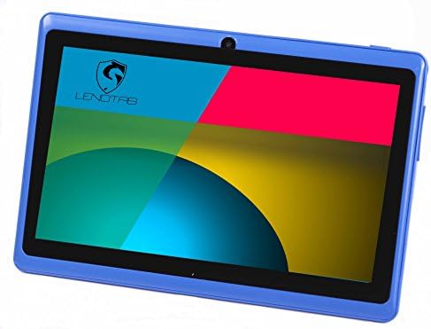 7" Quad Core 8GB HD 1024x600 - Android 4.4.2 KitKat (Android 5.0 Lollipop Update Supported |manually| - Tablet PC - Silicone Skin - Miracast Active (Wireless HDMI)- Dual Camera - WiFi - Supports Google Playstore, Youtube, Netflix, 3D Games (Blue)