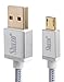 Shazo Micro USB Cable, 3ft Premium Braided Micro USB Cable High Speed USB 2.0 A Male to Micro B Sync/Charging Cables 10000+ Bend Lifespan for Samsung, HTC, Motorola, Nokia, Android Smartphones, PS4 primary