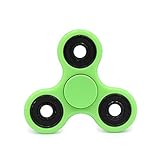 AyoGu Fidget Spinner Stress Reducer Time Killer Helps Focus (Fluo green & black)
