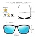 Polarized Sunglasses for Men Women Driving Fishing Unisex Vintage Rectangular Sun Glasses