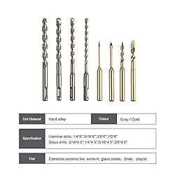 FYARES 8PCS SDS Shank Masonry Drills,Rotary Hammer