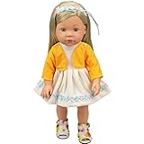 Shero 10 - 14 Inches Baby Doll's Dress One-Piece (Yellow)