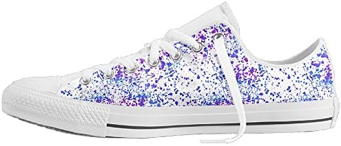 Watercolor Purple Dot Summer Canvas Shoes For Men Women Low-Top Non-slip Casual Sneakers Shoes