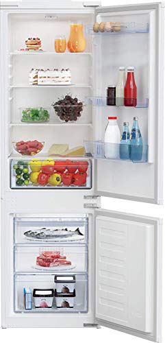 Beko BCSA285K4SN Integrierbare Kühl-/Gefrierkombination, MinFrost, ProSmart Inverter Kompressor, 0°C-Zone, Schlepptürtechnik, 35 dB, 271 l Gesamtrauminhalt, 193 l Kühlen, 78 l Gefrieren