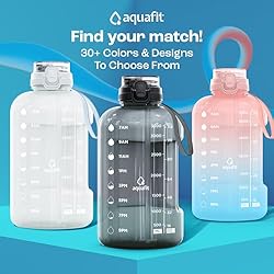 AQUAFIT 1 Gallon Water Bottle with 2-in-1 Straw