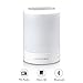 LIGHTSTORY LED Bedside Lamp Music Lamp, Bluetooth 2.1, Micro SD Support, FM Radio, Color Changing Touch Table Lamp with Night Light, Small Portable Bluetooth Night Light Speaker Warm White