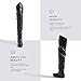 DailyShoes Women's Fashion-Hi Over-The-Knee Thigh High Flat Slouchly Shaft Low Heel Boots