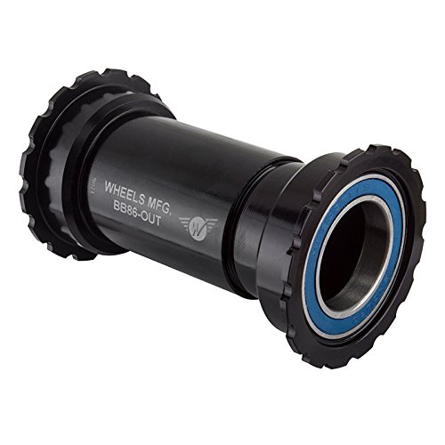 Wheels Manufacturing BB86 Bottom Bracket Threaded Together for Shimano Alloy Black Bike Pack Accessories (210565) - Thumbnail 2