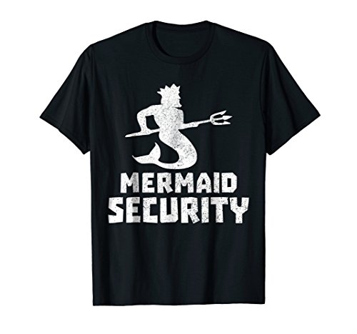 Mermaid Security Shirt Birthday Funny Party Shell Ocean Gift T-Shirt