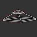 Yescom 8x8Ft 2-Tier Gazebo Top Replacement UV30+ for Dual Tier Gazebo Frames Outdoor Patio Canopy Cover Party Backyard Garden Red
