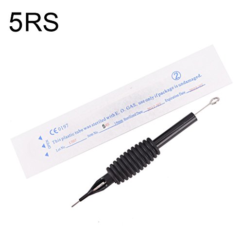 Tattoo Needles Tube Combo, Youzone 40pcs Pre-sterilized Round Shader 05 Tattoo Needles And Disposable Tattoo Tube Set