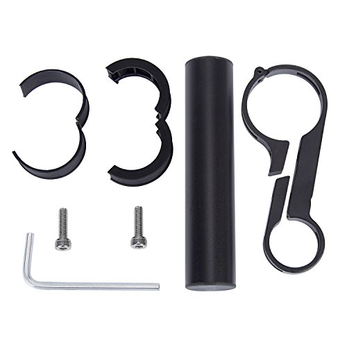 Hakkin Bicycl Extension Cycling Lightweight Carbon Fiber Bicycle Speedometer Phone Holder Mount,31.8MM with Aluminum Alloy Bracket Fits on to Your Bike Handle Bars to Add Extra Storage Space for Bike
