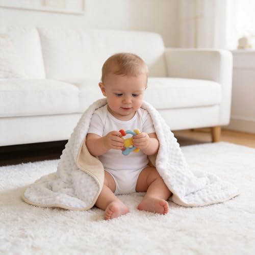 CREVENT Minky Baby Blanket
