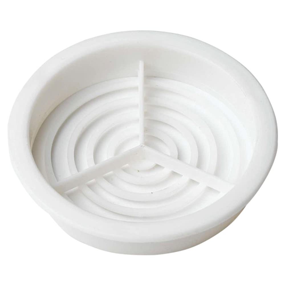 Merriway BH07367 (50 Pcs) Push-In Louvred Soffit Vents Grilles, White 70mm Hole Diameter - Pack of 50 Pieces