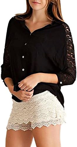 Entro Crochet Shorts - Natural - Small
