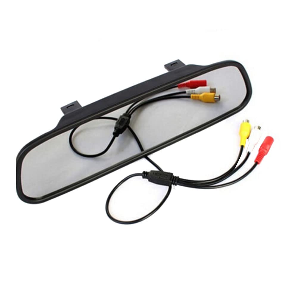 DHYAWUER Rearview Mirror Display Car HD LCD Screen DVD Display Reversing Camera Car Accessories