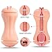 Masturbation Sleeve Toy Male Masturbators Blow Job Stroker with Realistic Vagina and Mouth,Utimi Men Double Sided Pocket Pussy for Intense Stimulation