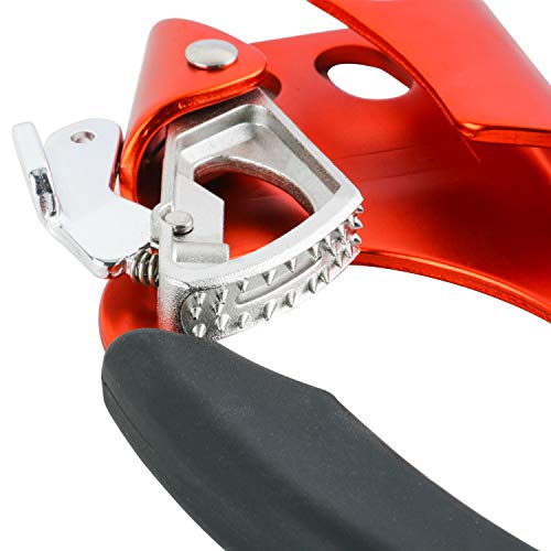 Yaesport Climbing Left Hand Ascender Rock Climbing Tree Arborist Rappelling Gear Equipment Rope Clamp for 8~12MM Rope