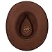 SCALA Men's Crushable Felt Outback, Pecan, Small