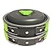 18pcs Camping Cookware Kit for 2-4 Person with Camp Stove- Non-Stick Portable Pots Pans Foldable Stainless Steel Knife/Fork/Spoon Hiking Gear (Cookware Set 3-Green)thumb 1