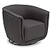 Delta Children Skylar Nursery Glider Swivel Rocker Tub Chair, Charcoal Grey