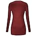Simier Fariry Women Tops Long Sleeve Bottom Shirt Pleated Blouses For Ladies Red L