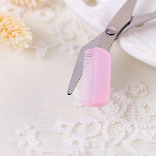 Women Eyebrow blade Trimmer Comb Eyelash Hair Scissors Cutter Remover blade Makeup Tool