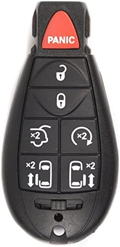 Keyless Entry Remote Control Transmitter Replacement Key Fob. Fits Dodge, Chrysler (FCC ID IYZ C01C, M3N5WY783X).