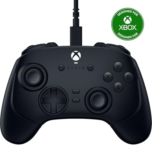 Razer Wolverine V3 トーナメントエディション XBOX/PC、6つの再マップ可能なボタンですべてを上回り、PCでの競争プレイのための1000Hzのポーリングレート 有線eスポーツコントローラー - ブラック