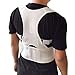 Thoracic Back Brace Posture Corrector- Magnetic Lumbar Back Support Belt-Back Pain Relief, Improve Thoracic Kyphosis, for Lower and Upper Back Pain Men & Women (White, Medium)