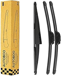 AUTOBOO 26"+22" Windshield Wipers with 16" Rear
