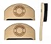 Premium Fabric Sweater Shaver Lint Comb & Free Lint Brush. 3 in 1 Pack. HAT MATE. Pure Wood Eco-Friendly Product. Clothes & Cashmere Shaver Removes Pills, Fuzz & Lint from Garments.