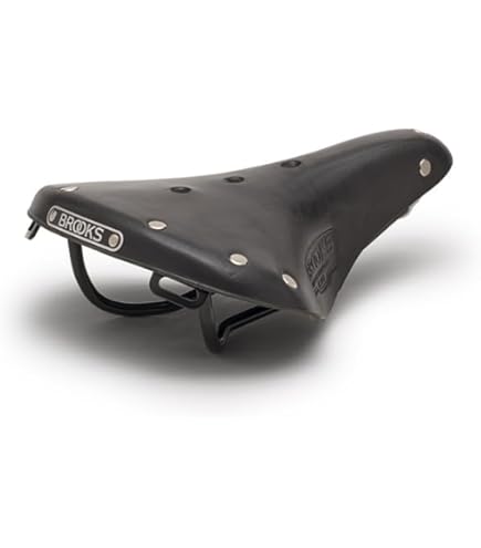 Origin8 Sella In Pelle Classica Per Bici – GS06, Nera, Con Regolazione Tensione, Per Borse Da Sella