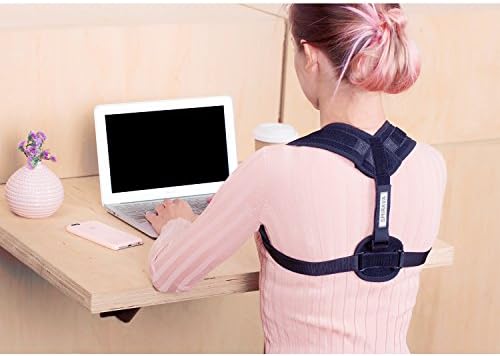 Posture Corrector Brace for Men &amp; Women: Stretch Resistance Band for Back Pain Relief/Breathable, Comfortable, Adjustable Upper Back, Clavicle &amp; Shoulder Brace/ Spine Alignment &amp; Posture Enhanceme (S)