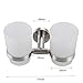 XVL Wall-Mounted Toothbrush Holder Double Holder, Brushed G1005