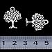 VIDRIO Pack of 80 Tree of Life Charms Pendants Silver Craft Supplies for Jewelry Making Tibetan Accessories for Bracelets Necklace DIY