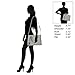 Hynes Victory Womens Classy Satchel Handbag Grey, Grey, Size One Size