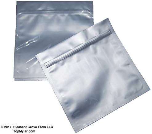 7 Mil Zip Lock Mylar Bags (100, 2 Quart 10 x 10 Inch)