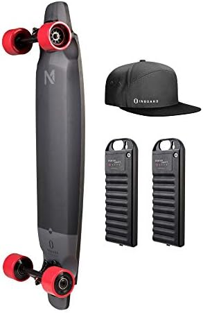 Inboard M1 Premium Electric Skateboard - Longer Ride Swappable Battery, Integrated LED, Lightweight, Water-Resistant Industry Best 12-Month Warranty