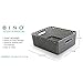 BINO T-Weave Woven Plastic Storage Basket, Medium (Grey)