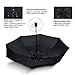 Umbrella Automatic Open Close Black - Teflon Coat Rain Unbrella Fits In Backpack by Trip Pardner