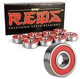 Bones Reds Bearings Pack of 8 Abec 5 High Quality Skate Bearings view 3